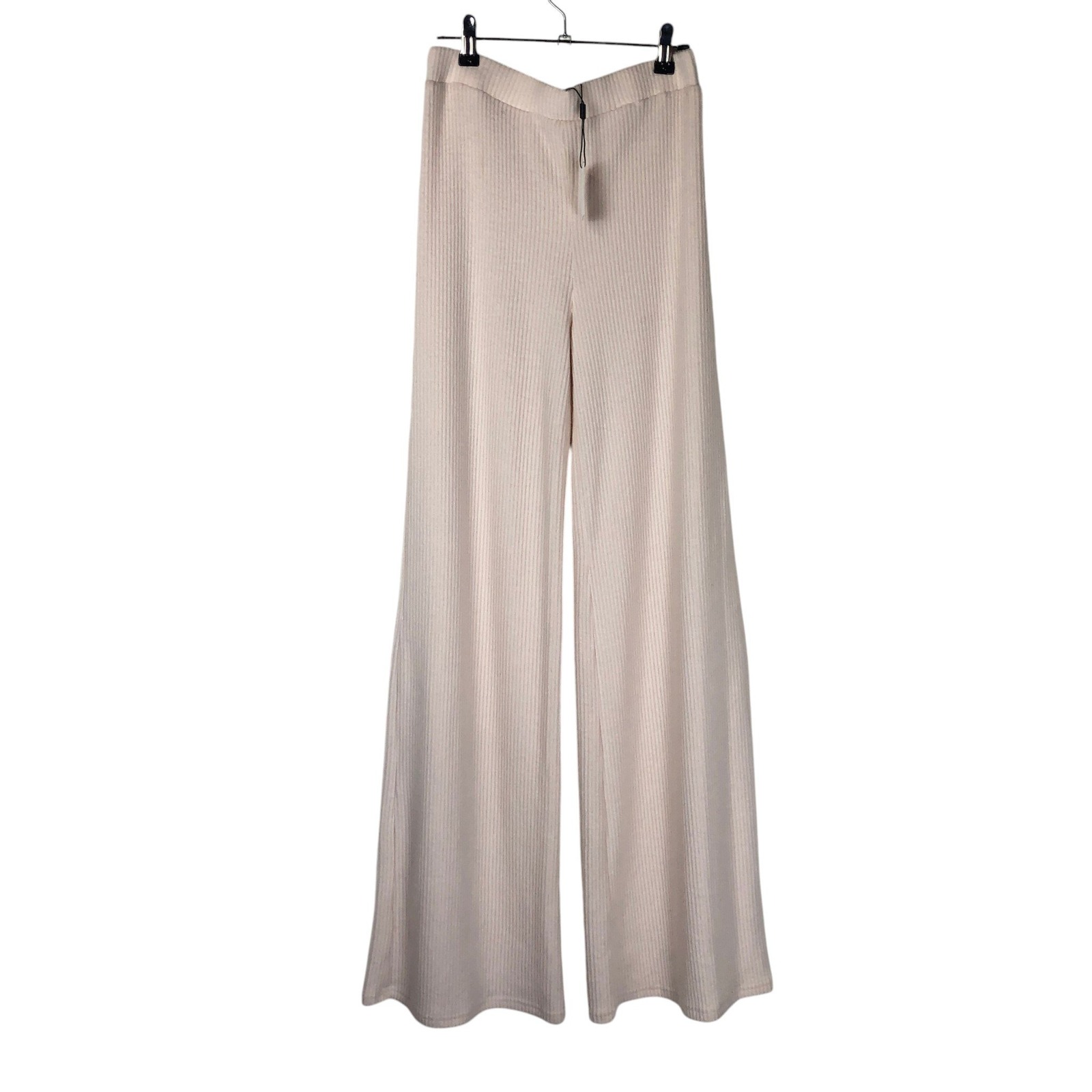 New The Foxy Kind Yacht Club Ribbed Wide Leg Relaxed Pants Size L Loungewear — image 2 of 8